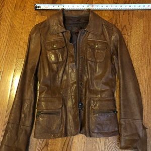Danier Leather jacket with zip-in, zip-out liner